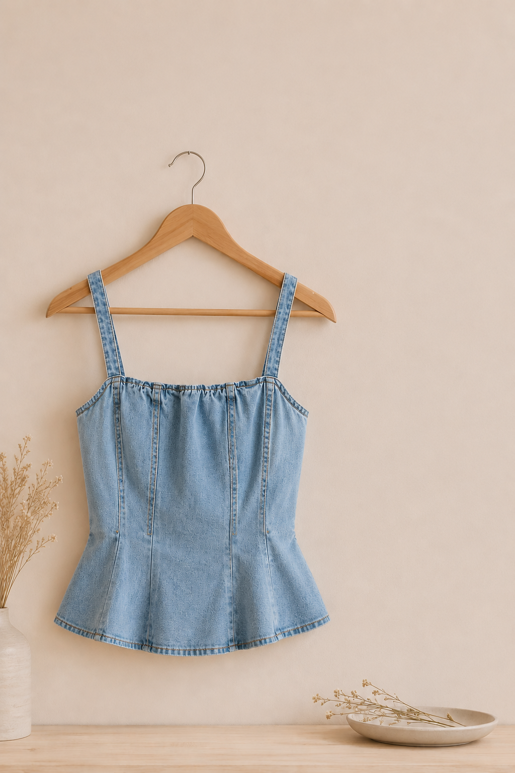 Priscilla Denim Top